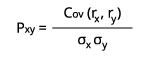 Correlation formula
